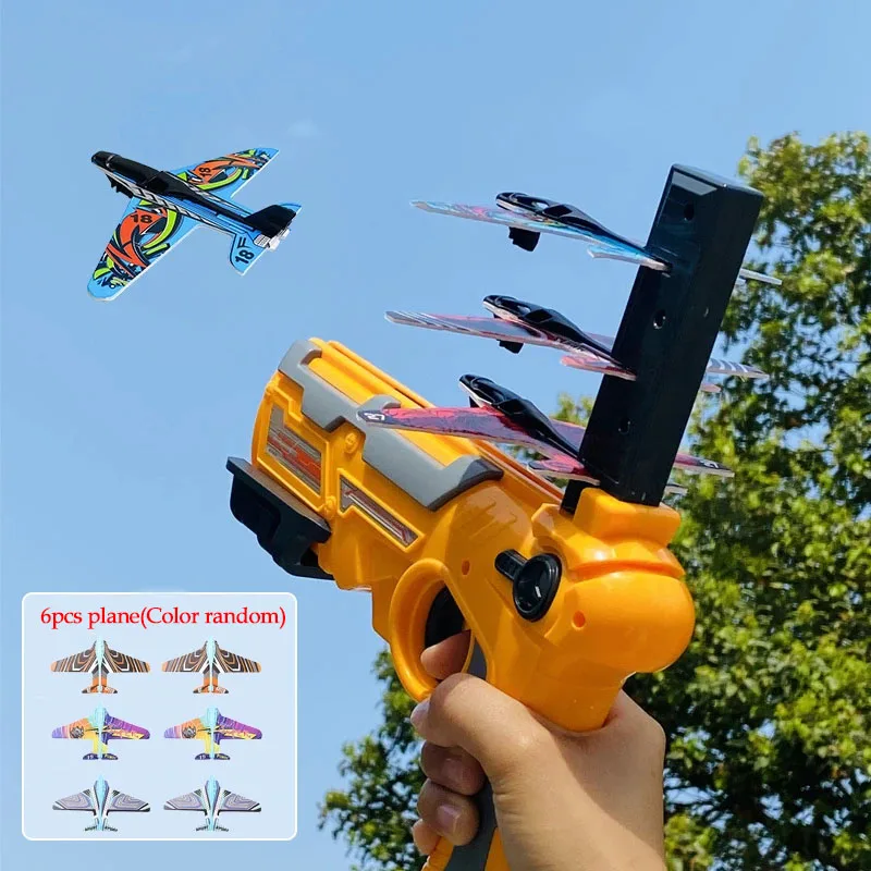 Catapult Launcher Toy - Ketapel Gelembung Peluncur Pesawat dengan 6