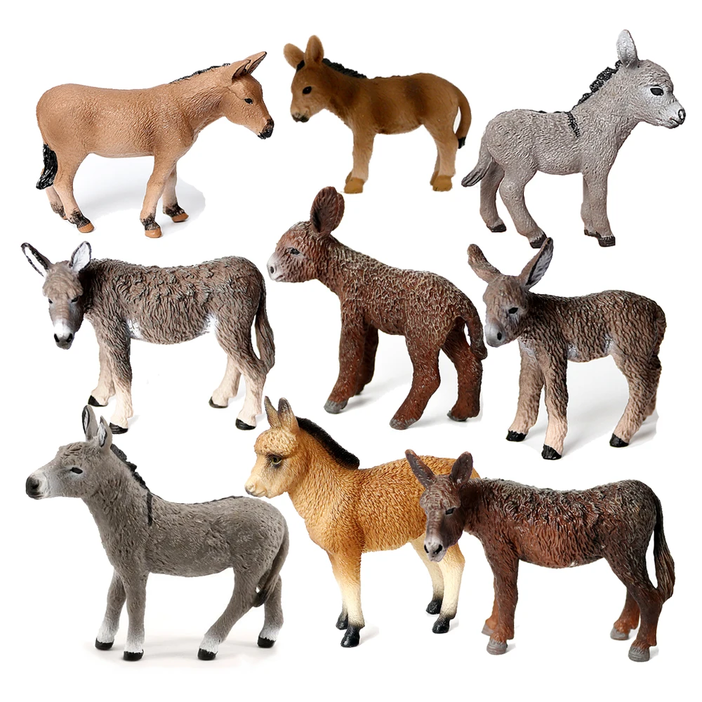 Kids Toys Reviews - Mainan Model Keledai Figur Hewan Patung