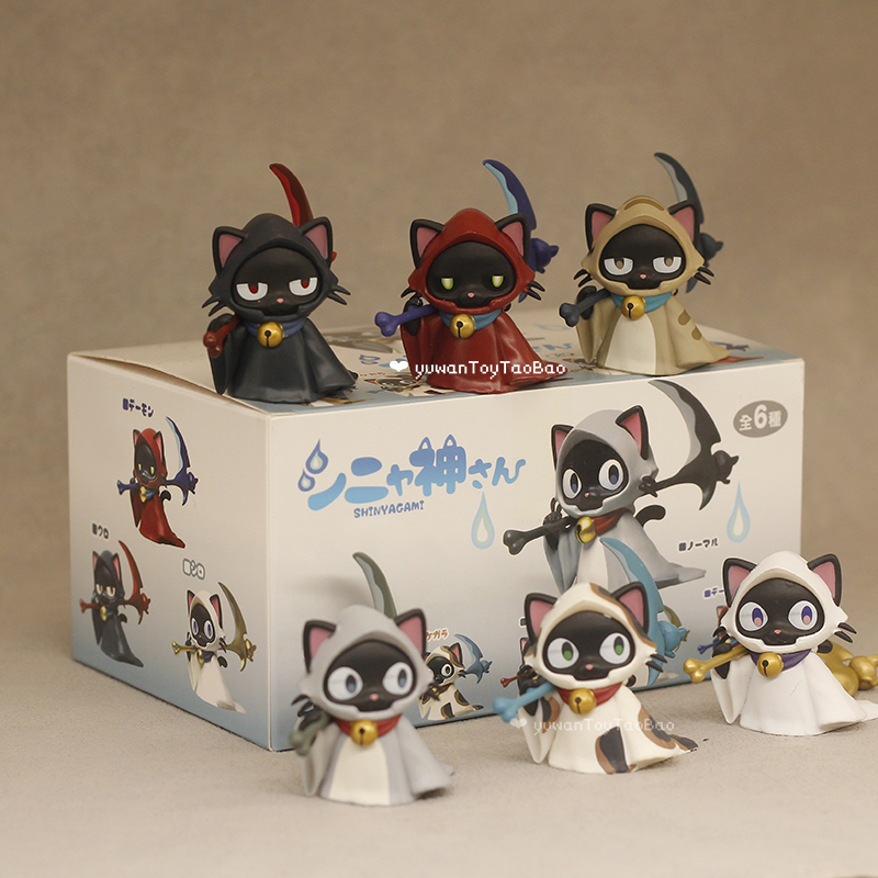 Kids Toys 3 Year Old - Mainan Kotak Misteri Kucing Shinigami Jepang,