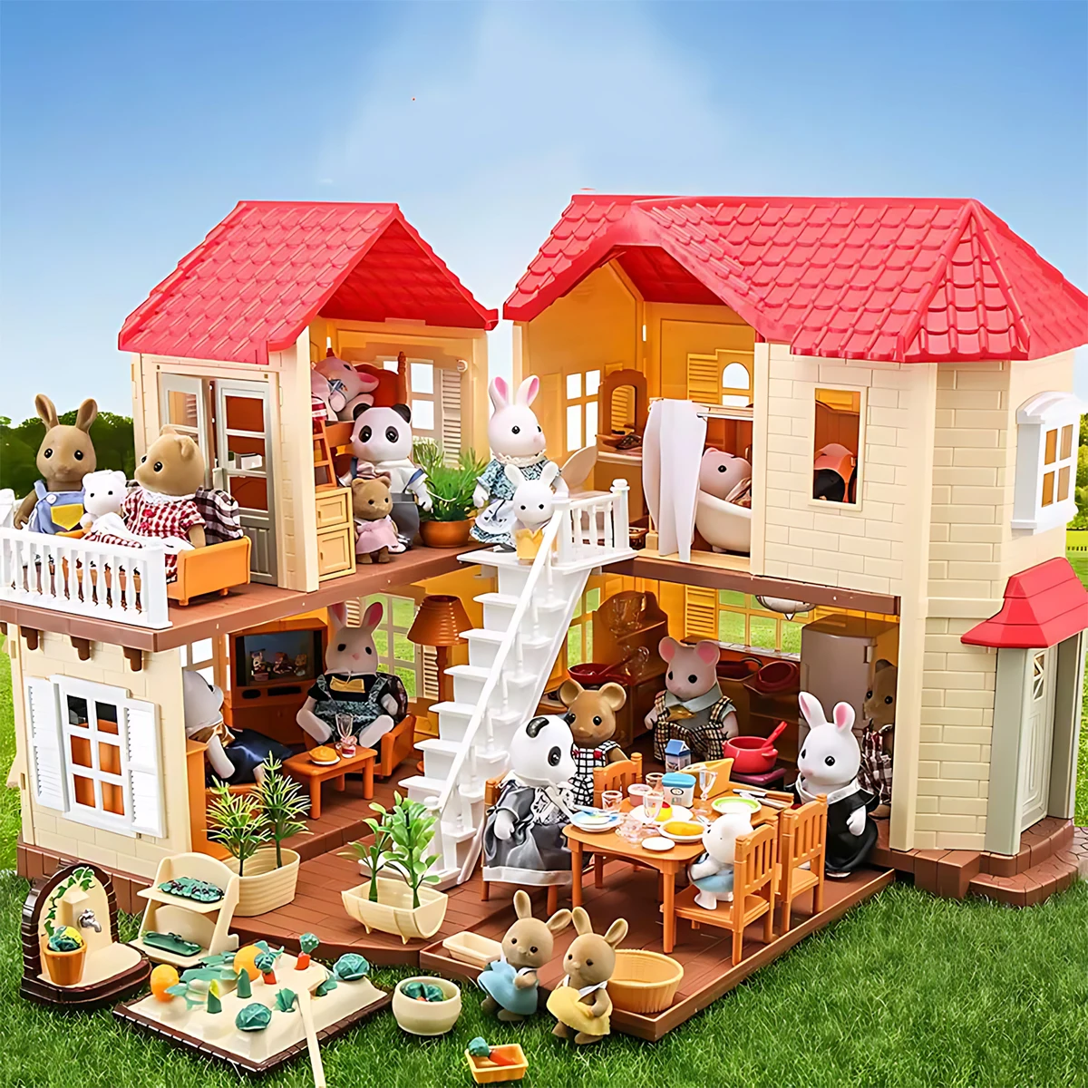 Kids Toys Kitchen Set - Furnitur Miniatur 1:12 Rumah Boneka Dapur