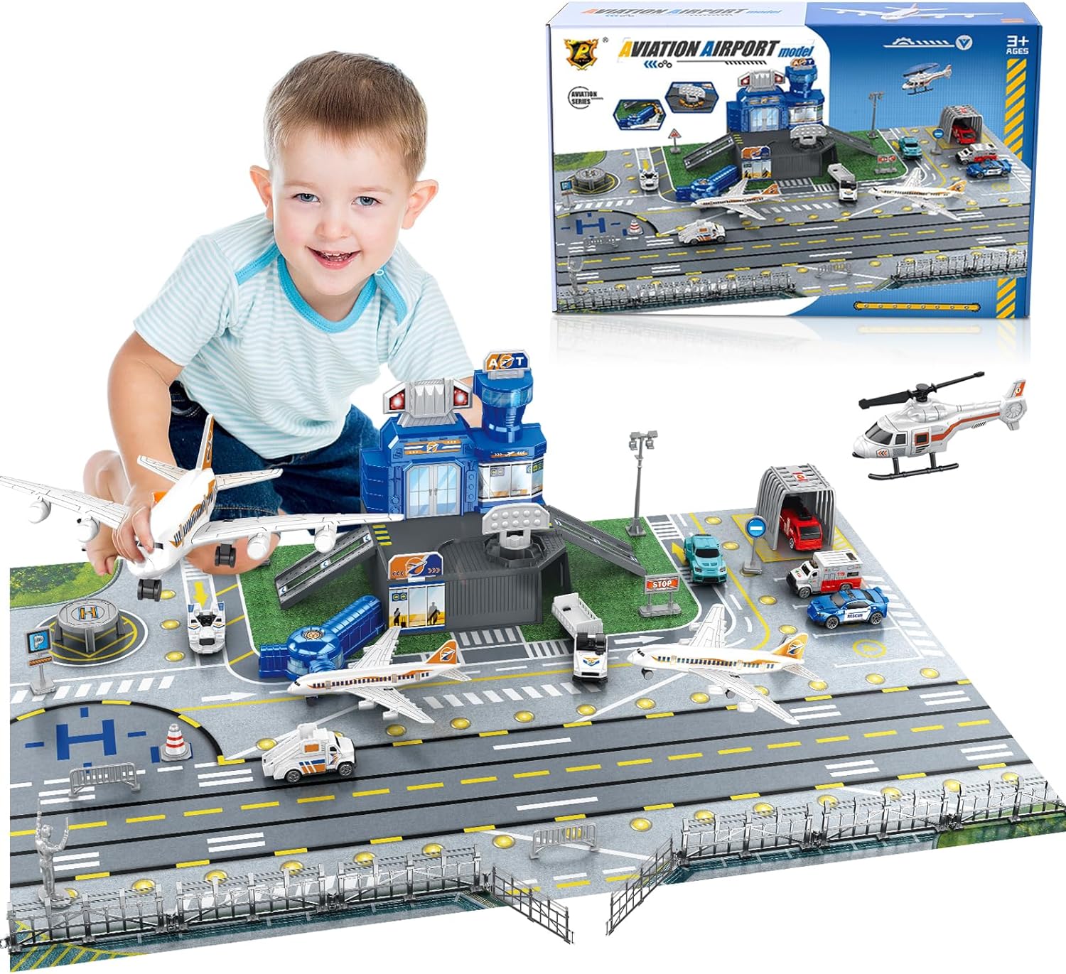 Set Mainan Pemandangan Bandara - Kids Toys Xmas ulasan dan harga