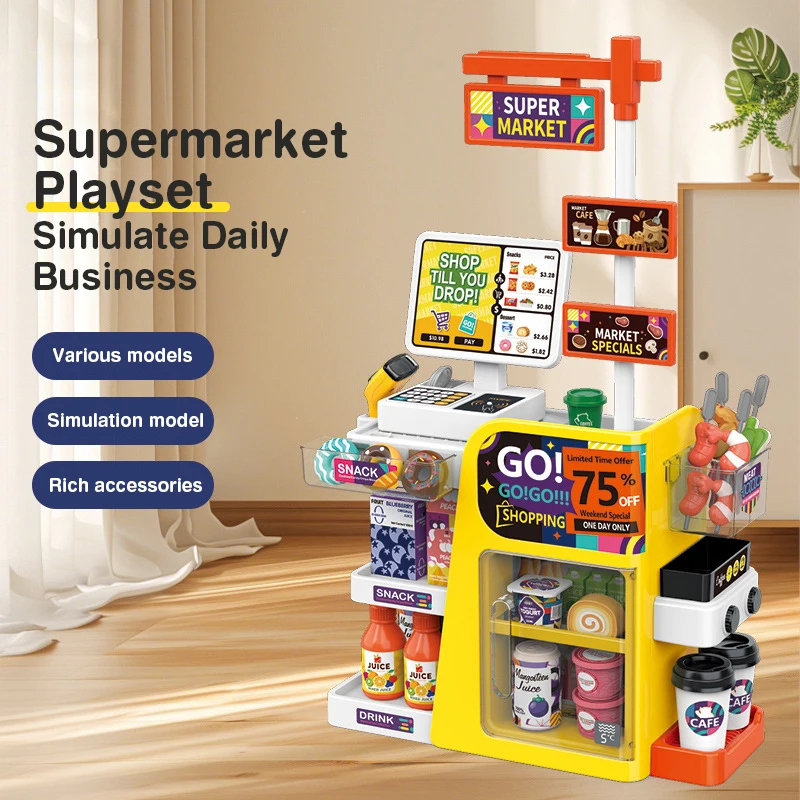 Simulasi Mesin Kasir Mini Supe - Toy Cash Register ulasan dan harga